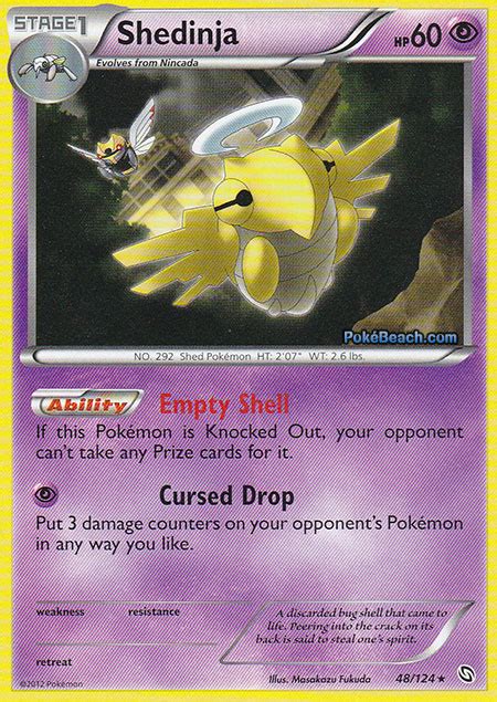 Originally released in japan as a video game, pokémon later transformed into a trading card game that began. Shedinja -- Dragons Exalted Pokemon Card Review | PrimetimePokemon's Blog