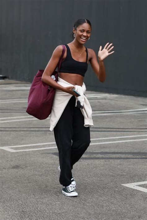 Charity Lawson Arrives At Dancing With The Stars Rehearsal Studio In