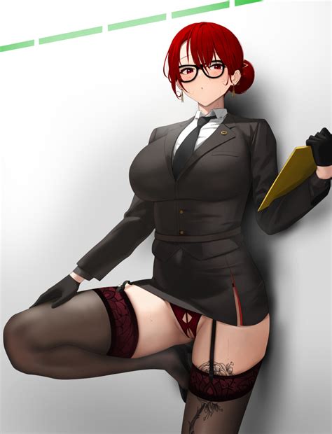 Rule 34 Against Wall Artist Request Big Breasts Blush Business Suit Business Woman Chela77