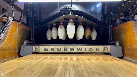Rake Adjustment On A Brunswick A Jetback And A2 Pinsetter Garage Bowling Alley Bowling