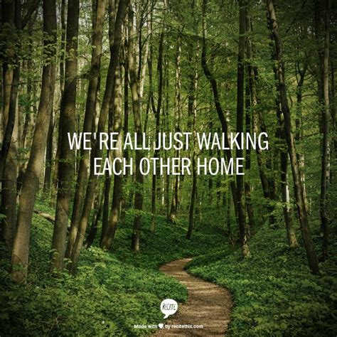 Were All Just Walking Each Other Home Prints Posters