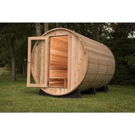 Almost Heaven Princeton 6 Person Classic Barrel Sauna 6x8 Ft Select