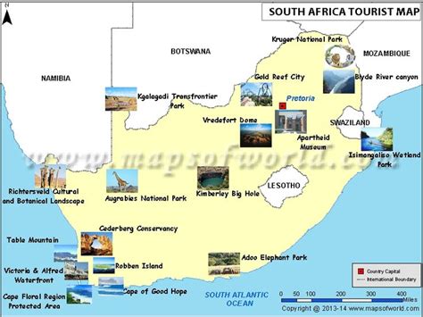 South Africa Tourist South Africa Tourist Attractions Tourist Map