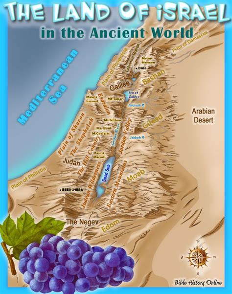 The Land Of Israel Kids Bible Maps Bible Mapping Bible For Kids