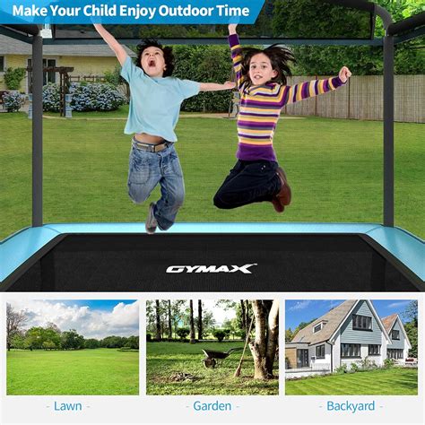 Buy Gymax 6ft Kids Trampoline With Swing Astm Approved Rectangle