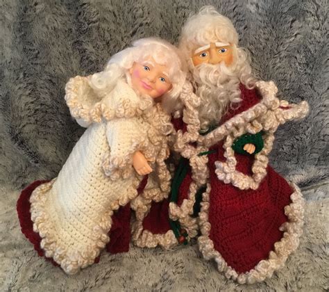 Vintage Mr. and MRS. SANTA CLAUS from Billie Peppers Fibre | Etsy