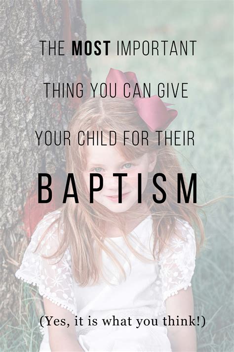 The Most Important Thing You Can Give Your Child For Their Baptism