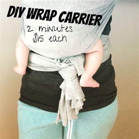 Never Homemaker Diy Wrap Carrier No Sew Diy Baby Carrier Wrap