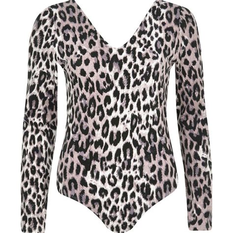 Brown leopard print long sleeve body | Minimal wardrobe, Clothes ...