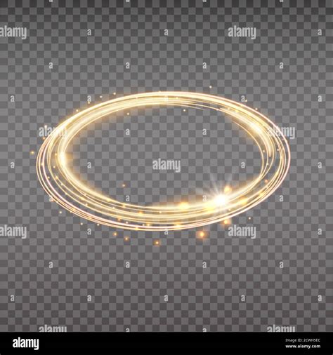 Bright Halo Abstract Glowing Circles Light Optical Effect Halo On