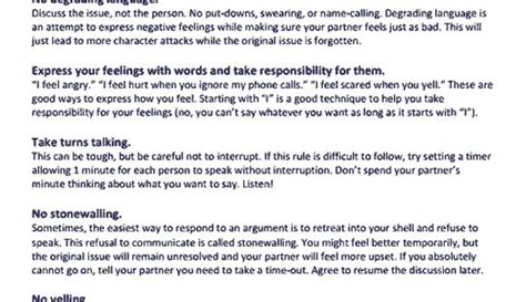 Rules For Having Calm Discussions About Disagreements Fair Fighting