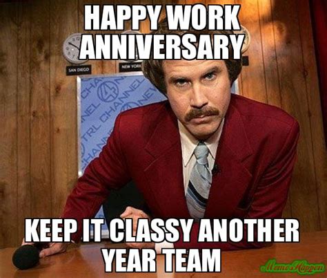 Work Anniversary Memes Funny Happy Work Anniversary Messages To My