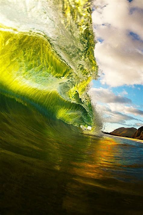 Emerald Surfing Waves Waves Photo