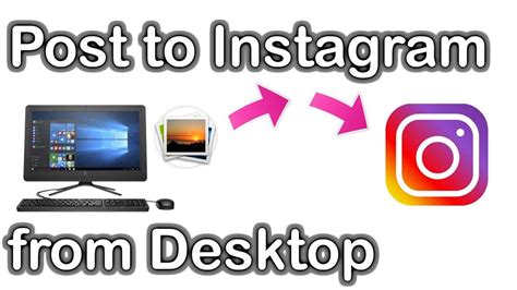 How To Post On Instagram From Pc Desktop Youtube