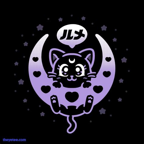 Moon Cat From The Yetee Day Of The Shirt