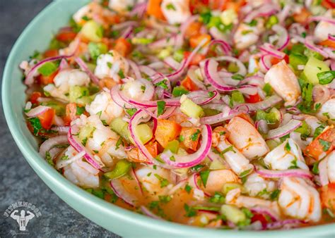 (the recipe is tweaked to personal preference and we are sharing our version.) Easy Shrimp Ceviche Recipe Meal Prep - Fit Men Cook