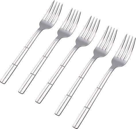 Minekkyes Stainless Steel Dessert Fork Small Flatware Fork Set Of 12