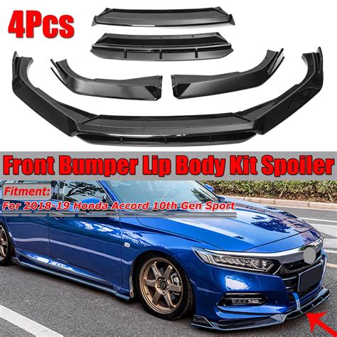 Buy Front Bumper Lip Body Kit Chin Spoiler For Honda Accord 10th Gen