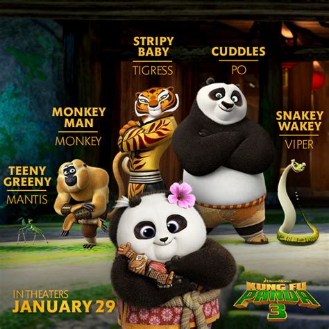 Kung Fu Panda Characters Animals