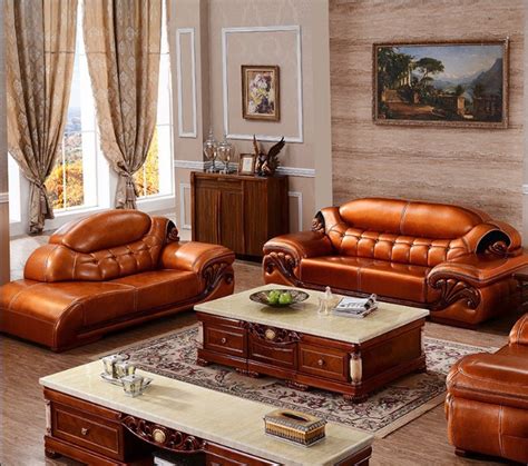 2015 New Style Genuine Leather Chesterfield Sofa European Style Modern