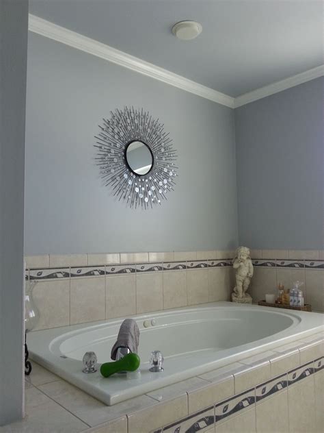 A Gorgeous Bluegray Paint Tone For This Master Bathroom