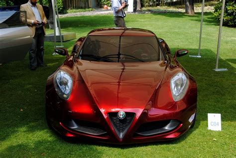 Alfa Romeo 4c Cherry Red Metallic Concorso Delegance Villa Deste 2012
