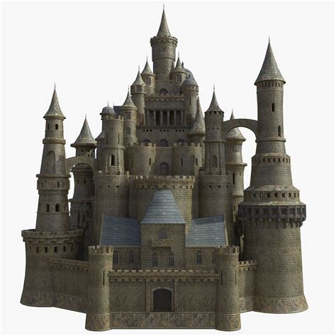 Fantasy Castle 3d Model 29 Obj Free3d