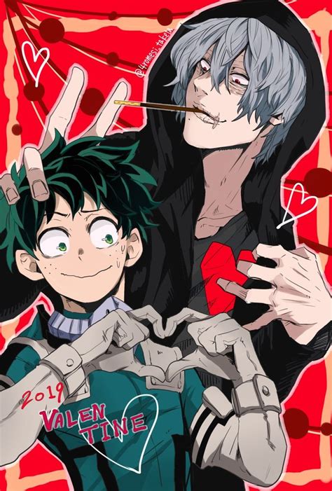 shigaraki tomura x midoriya izuku my hero academia manga anime my hero