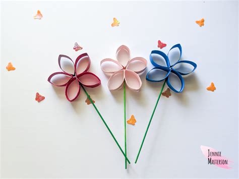 Easy Flowers From Toilet Paper Rolls Jennie Masterson