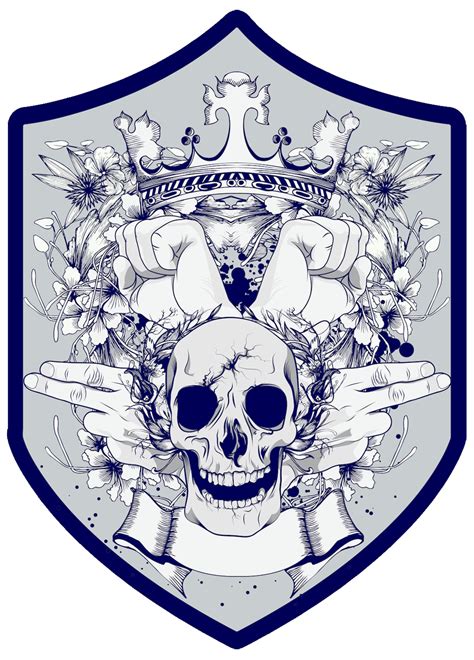 Download Symbol Tshirt Shield Skull Royaltyfree Hq Image Free Png Hq