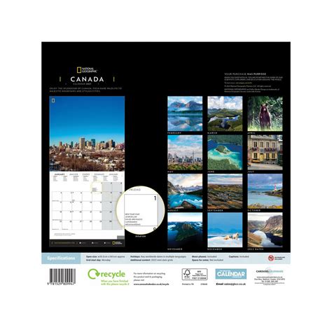 Calendrier 2021 Canada National Geographic