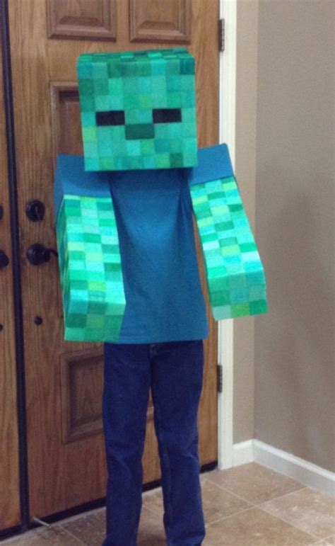 Easy Zombie Costume Minecraft Halloween Costume Minecraft Costumes