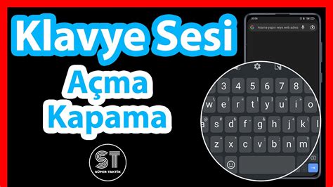 Klavye Sesi Kapatma Telefon Klavye Sesi Nas L A L P Kapat L R Youtube