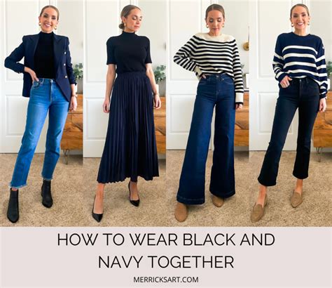 How To Wear Navy And Black Together Merricks Art