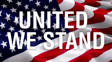 United We Stand On States Flag Stock Footage Video 100 Royalty Free