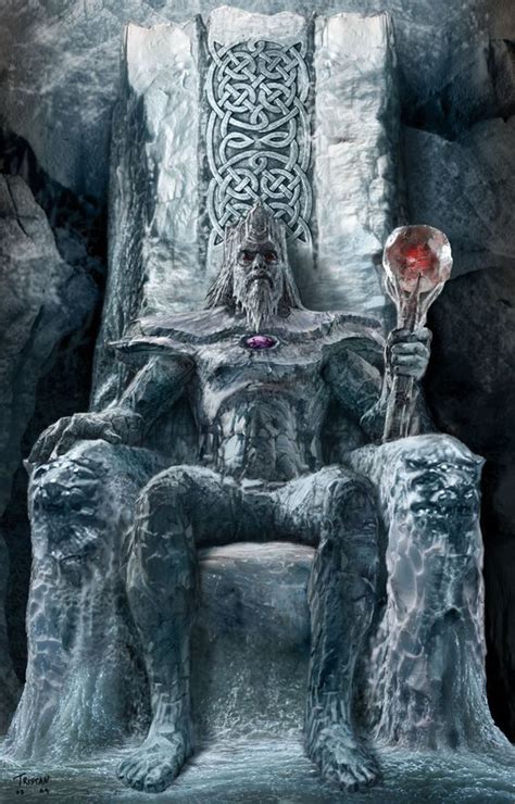 Ice Giant Fantasy Art King Painting