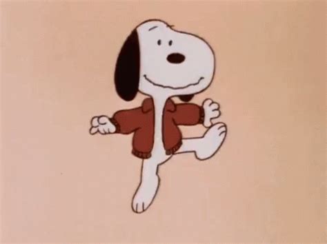 ダンス スヌーピー すぬーぴー GIF Snoopy Jumping Dancing Discover Share GIFs