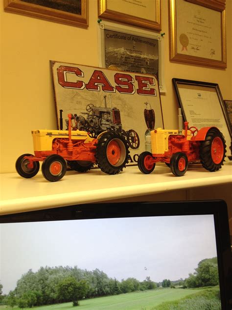 Two Of My Collection Of 116 Scale Jicase Tractors Tractor Toy
