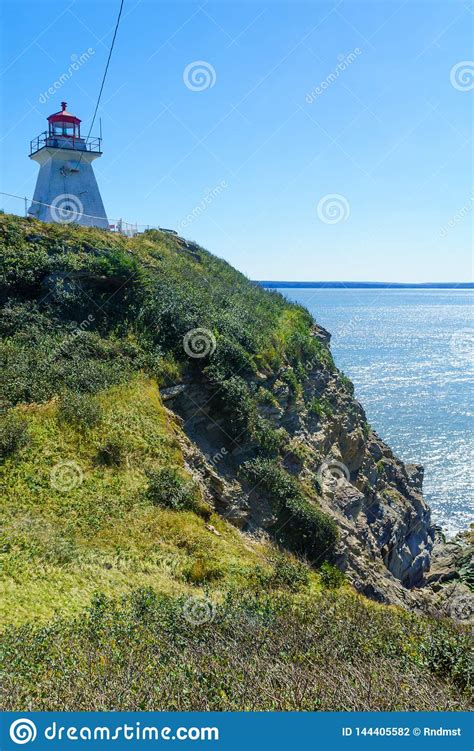 Cape Enrage Lighthouse In New Brunswick Stock Photo Image Of America