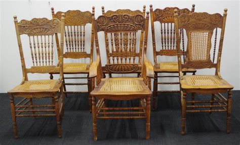 Antique Spindle Back Chairs Set With Carver Armchair Seating