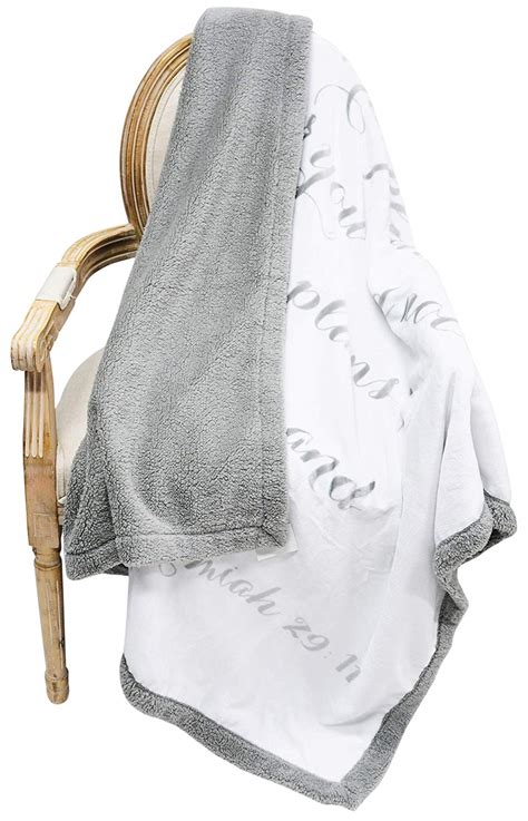 Luxuriously Soft Scripture Throw Blanket Jeremiah 2911 All Things