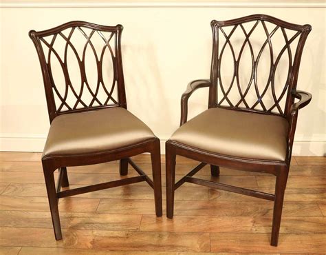 Mahogany Chippendale Chairs For Elegant Formal Dining Rooms