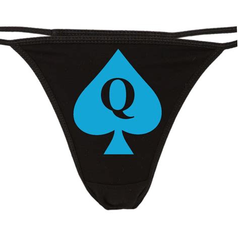 Buy Knaughty Knickers Queen Of Spades Thong Underwear Qofs Panties