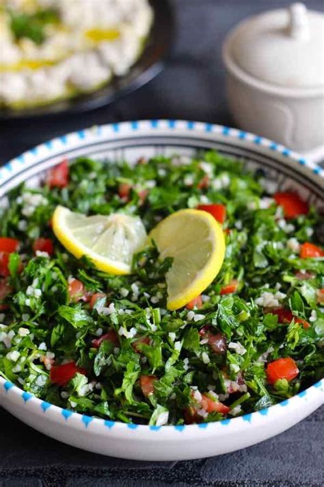 Tabbouleh Is A Traditional Lebanese And Syrian Salad Prepared With Flat