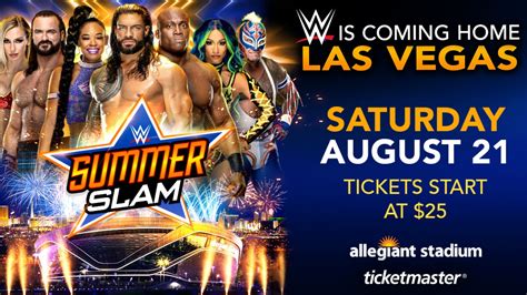 A dream match will also be there on the card when hall of famer edge locks horns against his successor in the wwe, seth rollins. WWE SummerSlam 2021 to take place at Allegiant Stadium in ...