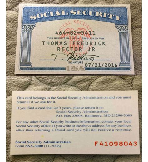 Old black social security card isolated on white. SSN Snapshot, Front w/Back in 2020 | Passport template, Letter template word, Credit card statement