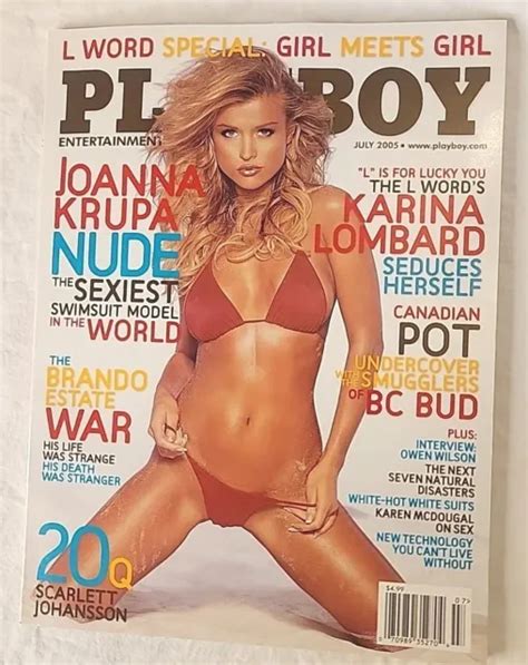 Playboy Magazine July Joanna Krupa Nude Karina Lombard Scarlett