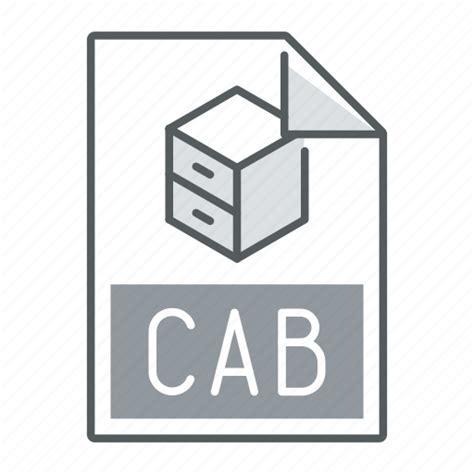 Cab Extension File Format Icon Download On Iconfinder