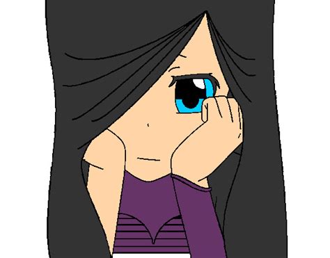 Dibujo De Emo Triste Anime Pintado Por Yesenia En El Día 03