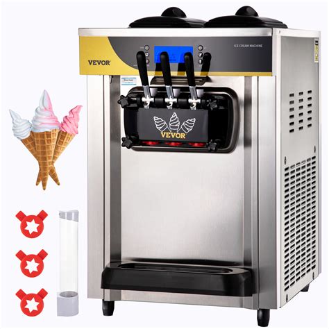 Vevor Commercial Ice Cream Maker L H Yield W Countertop Soft Serve Machine W X L